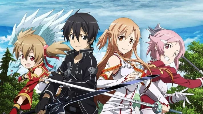 Imagem do anime Sword Art Online