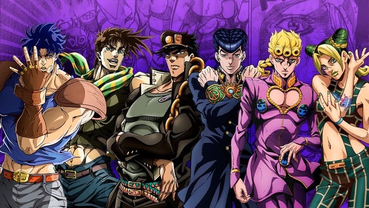 Imagem do anime JoJo’s Bizarre Adventure