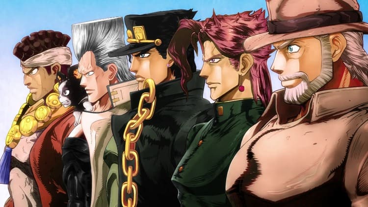 Imagem do anime JoJo’s Bizarre Adventure: Stardust Crusaders