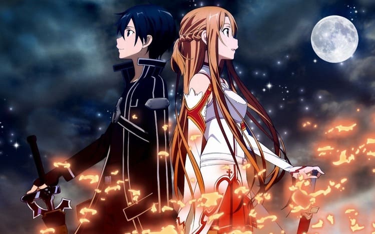 Imagem do anime Sword Art Online