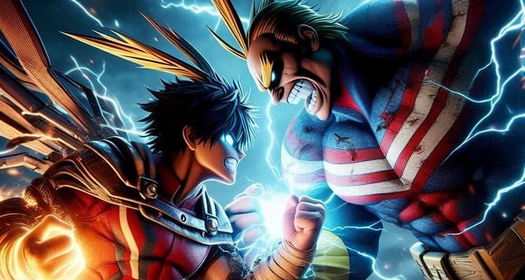 Imagem do Eren Yeager vs. All Might