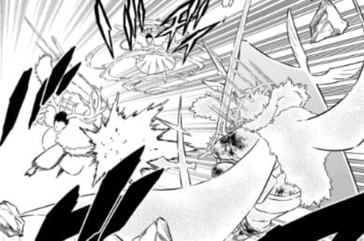 Imagem do Yuno Contra Dois Adversários de Black Clover